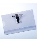 Porte cartes semi-rigide transparent CB clip